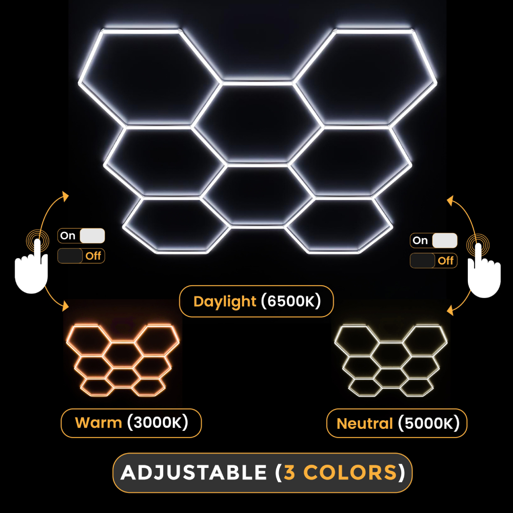 8 Grids Hex (Adjustable Colors)