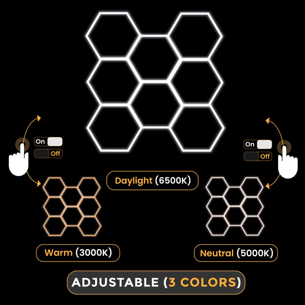 8 Grids Adjustable Color Hex